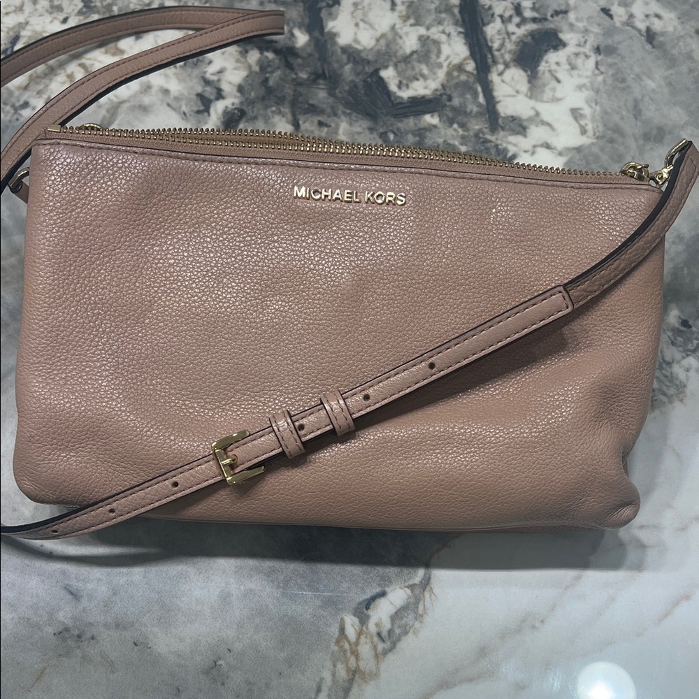 Michael Kors Pink Leather Crossbody Bag